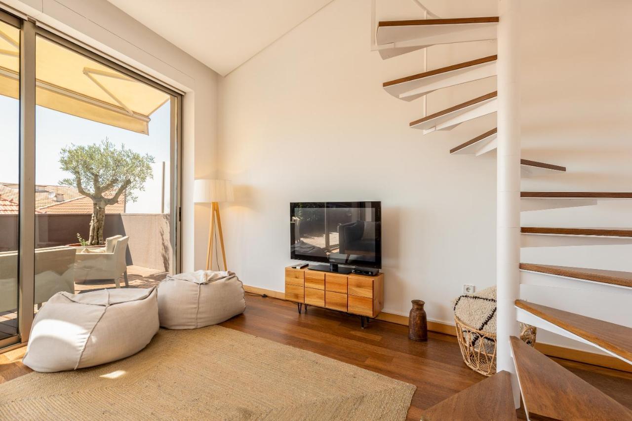Sunny Loft In Downtown Porto With Private Parking Apartment Luaran gambar